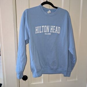 Cozy Baby Blue Hilton Head Sweatshirt
